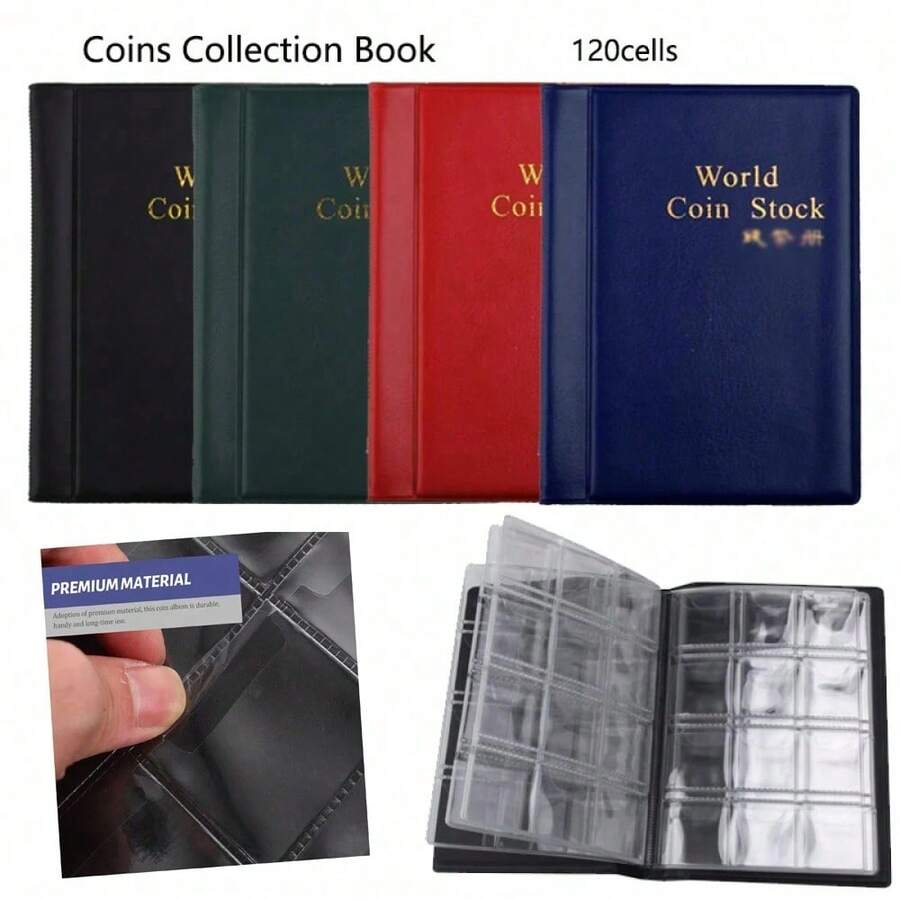 120/240 Pocket Coin Collection Mini Coin Storage Coin Rack Collection Gifts