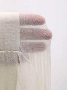 DAZY Sheer Pantyhose Leg Concealer, Women Sheer Tights Leggings - Beige - View 9