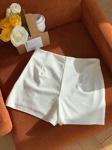 Comfortcana Váy liền thân quấn viền cho nữ cho mùa hè - trắng - Xem 2