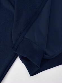 Sparklyn 2件套女童连帽拉链外套短款上衣和宽松弹力腰阔腿休闲裤套装，秋季