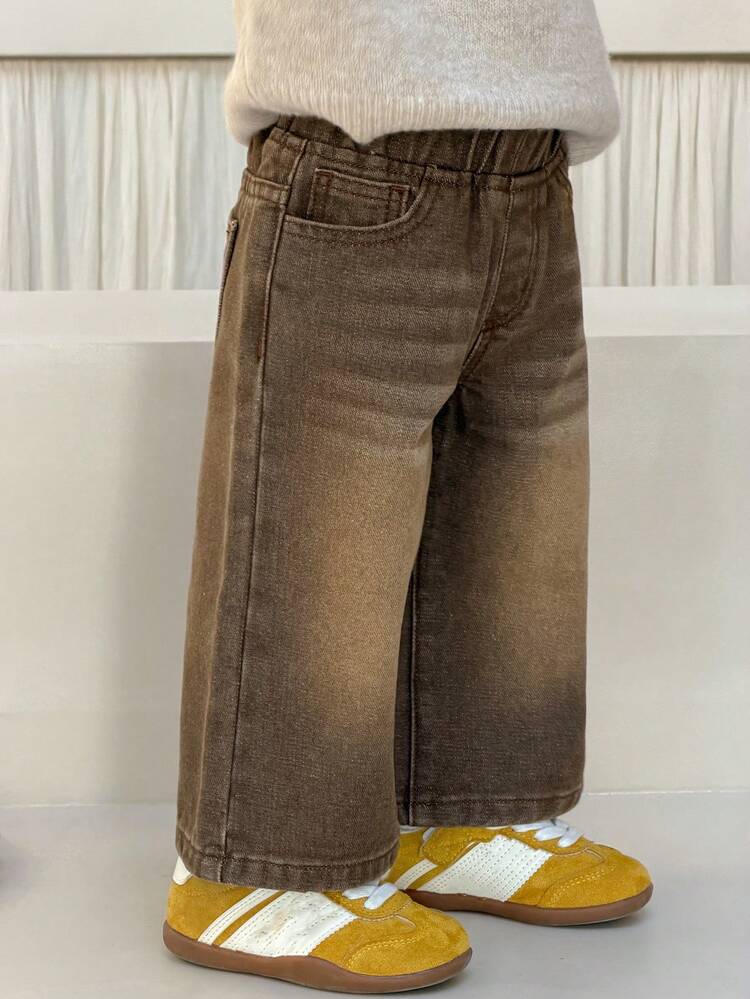 Toddler Boys' Washed Loose Fit Casual Jeans