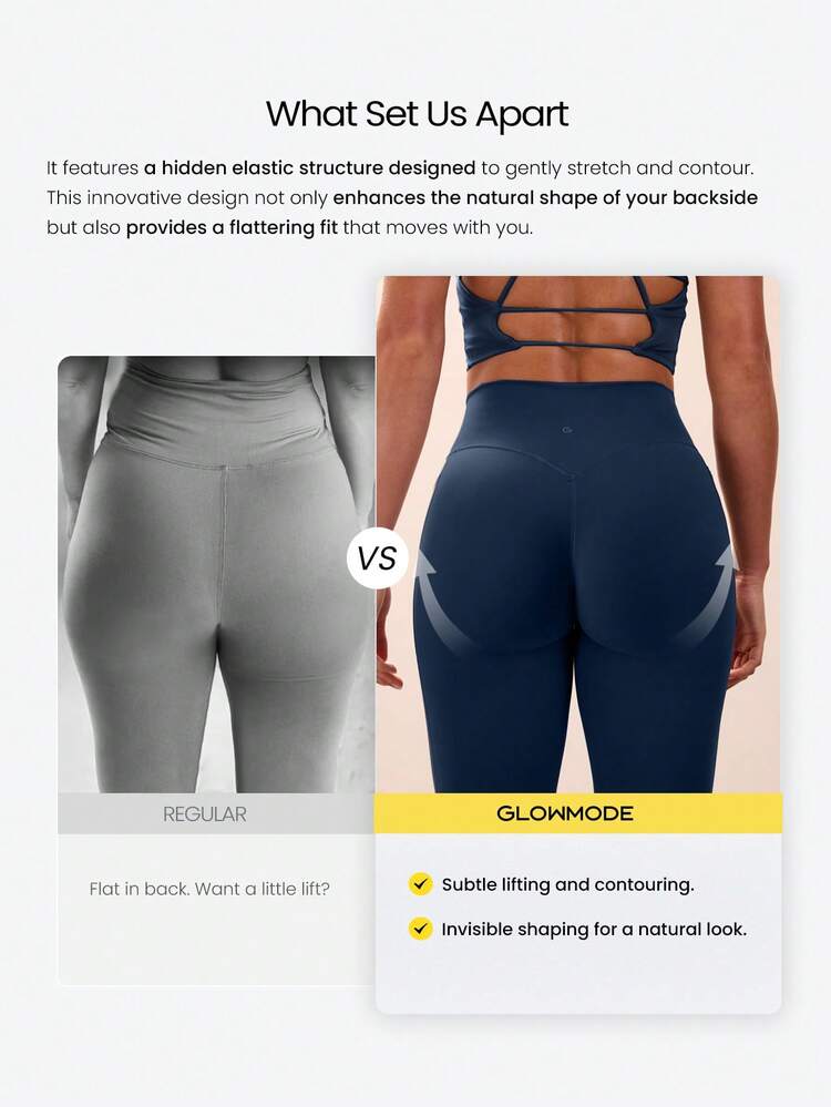 31" Mallas levantadoras de glúteos PeakBum Powersculpt™-Air con efecto refrigerante y absorción de sudor, para entrenamiento de alto impacto, running y otoño/invierno