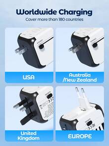 Teckwe 带USB接口的多功能电源条