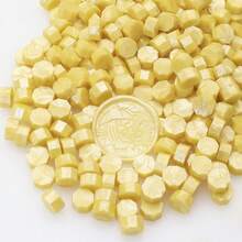 200 حبة/كيس من حبيبات الشمع المختومة بشكل ثماني الأضلاع لختم الأختام الشمعية، زخرفة يدوية للبطاقات والمظاريف، شمع لاكي مختوم للحرفة اليدوية وتغليف الهدايا وختم المظاريف والدعوات لحفلات وألبومات الصور والعودة إلى المدرسة