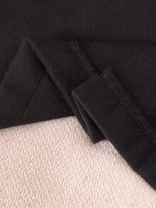 Elladie kids Poncho casual con capucha esponjosa y elegante para niña, color beige, para otoño/invierno - Negro - Ver 5