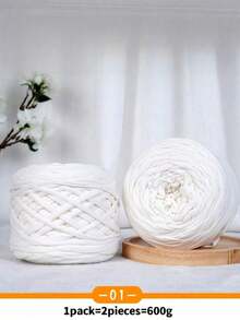 2 包，共 600 克：布条、编织垫、编织袋、手工纱线和大号毛线球。 - 彩色 - 查看 20