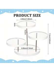 1 chiếc hoặc 1 bộ đế bánh acrylic, đế bánh cupcake tròn, trưng bày món tráng miệng trong suốt, bánh cốc trà chiều có đèn chùm pha lê cho tiệc cưới, tiệc sinh nhật, tiệc chào đón em bé, trang trí bàn ăn (Tự lắp đặt và vận hành dễ dàng, số lượng phụ kiện cụ thể được chỉ định trong sơ đồ SKU) - Trong sáng - Xem 10