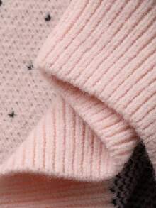 DAZY Baby Girls' Round Neck Polka Dot Bowknot Cardigan - Pink - View 11