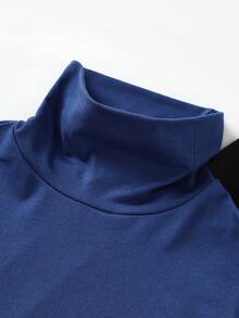 3pcs/Set Teenage Boy Slim Fit Casual Comfortable High Neck Long Sleeve T-Shirts Flash Burgundy Boho Goth Y2k Streetwear Rave Vacation Holiday Party Festival Fall Winter Winter Clothes Retro Vintage Casual Cozy