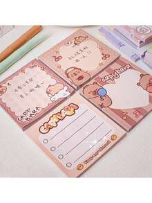 1pc Various Cute Notes | Cartoon Notebook Styles For Diary And Information, Randomly Sent - Multicolor - View 7