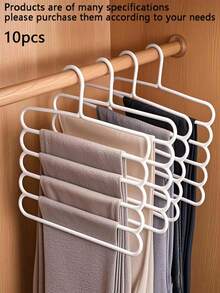 10-Piece/8-Piece/5-Piece/4-Piece/2 Pieces/1-Piece Wardrobe Storage Rack, 5-Tier Plastic Scarf Rack, Trouser Rack
