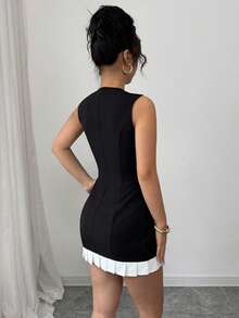 Women Short Dresses - Black - View 5