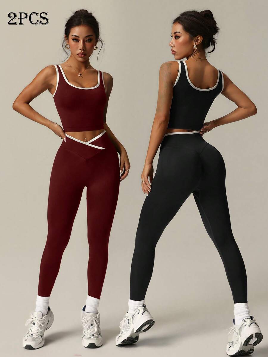 Dewbera 2PCS Women Sports Sets Two Piece Sport Set Matching Workout Set Two Piece Active Set Matching Gym Sets Women Two Piece Set Women Leggings Sports Bra And Leggings Set Yoga Leggings Set Matching Yoga Set Sport Sets