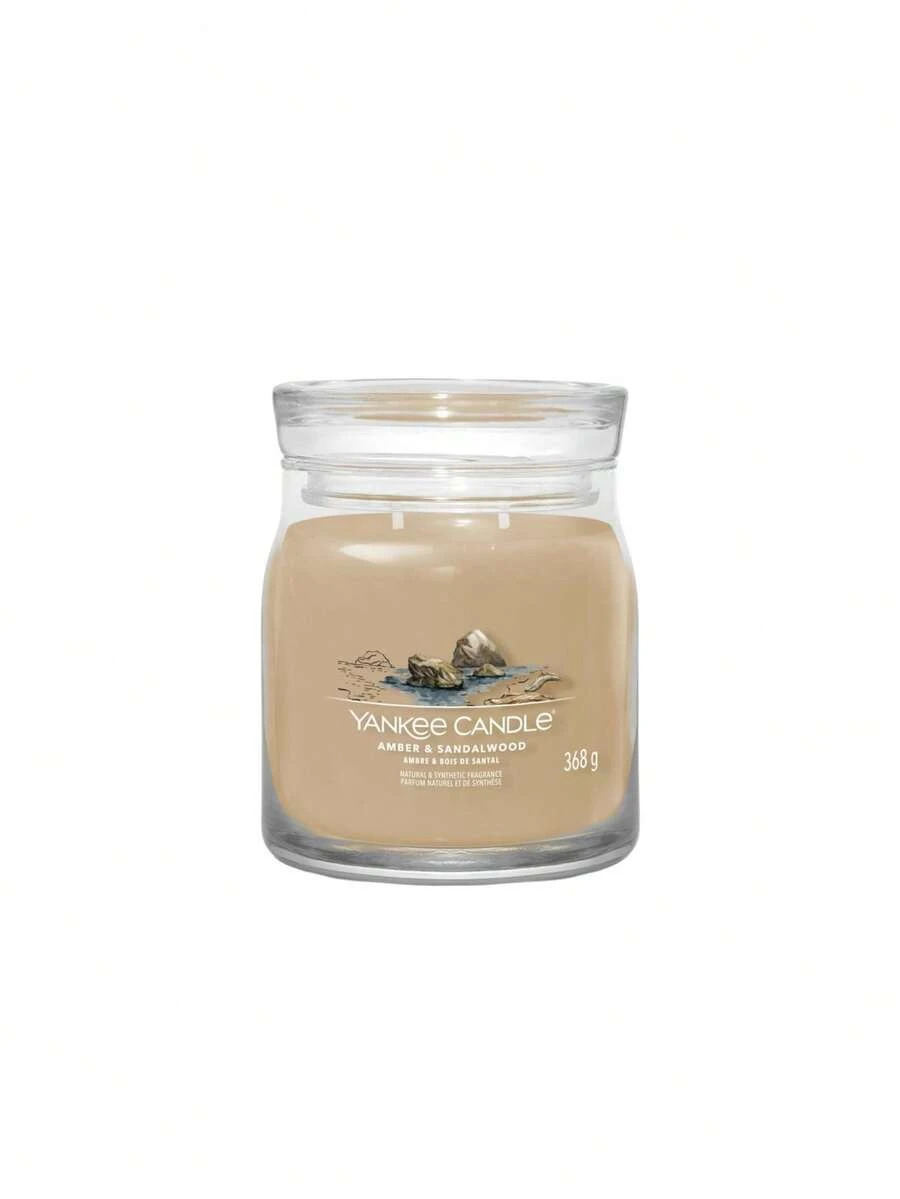 Yankee Candle Amber & Sandalwood Signature Medium Jar Candle 368 G - one-size - View 1