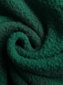 ROMWE MEN Unisex Floral Embroidered Thermal Lined Jacket, Autumn/Winter - Green - View 7