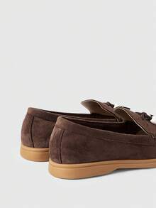 Sleekvia Mocassins Planos Casuais, Moda, Confortáveis e Versáteis com Decoração de Borla, Adequados para Caminhada, Viagem e Férias