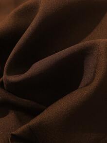 SHEIN PETITE 娇小女士极简通勤无袖背心西装外套 - 咖啡棕 - 查看 5