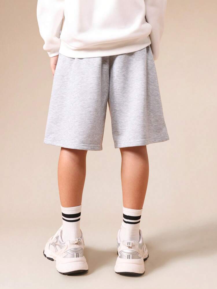 Drawstring Sweat Shorts With Logo