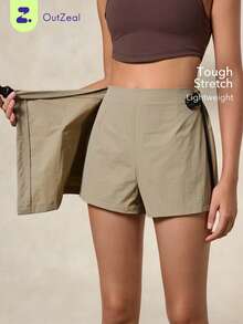 OutZeal Women Outdoot Skort Hiking Camping Travel Water-Resistant Built-In Shorts Feature Adjustable Belt