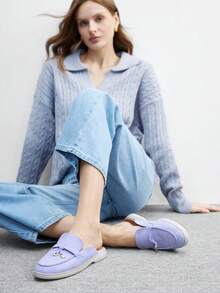 CUCCOO BIZCHIC 女士休闲简约套脚拖鞋 - 紫丁香色 - 查看 8