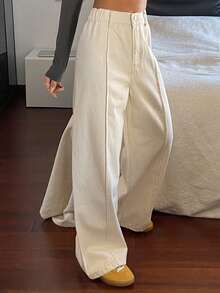 DAZY Women's Regular Mid-Rise Casual Straight Leg Jeans Y2k