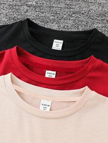 SHEIN Teen Boys' Casual Basic Graphic Print Crew Neck Long Sleeve T-Shirt Astronaut Shirts For Boys Long Sleeve Tops Boys Sweatshirts For Boys Long Sleeves For Teens Streetwear Teen Shirts Burgundy Boho Goth Y2k Rave Vacation Holiday Festival Christmas Fall Winter Vintage Casual Cozy