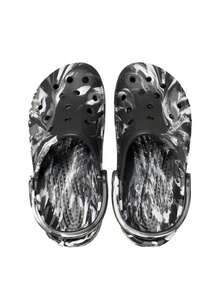 Crocs Baya Marbled Men's Clog Black/White 206935 - Black and White - View 2
