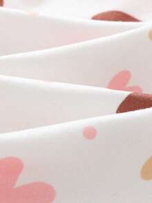 Cozy Pixies Young Girl Cartoon Bear Pattern Knit Soft Crew Neck Long Sleeve Top And Elastic Waist Long Pants Snug Fit 2-Piece Pajama Set Girls Lounge Set Kids Pj Set Girls Heart Pajama Set Kids 2-Piece Pajama Set Cute Pj Set - Multicolor - View 7