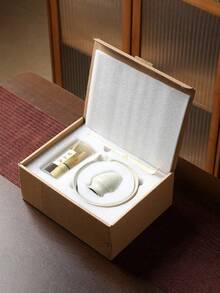 Juego de té de cerámica japonesa MYVIT, tazón de matcha, cuchara de matcha, cepillo de bambú, taza de té, taza de agua, espumador de café y leche - Talla única - Ver 1