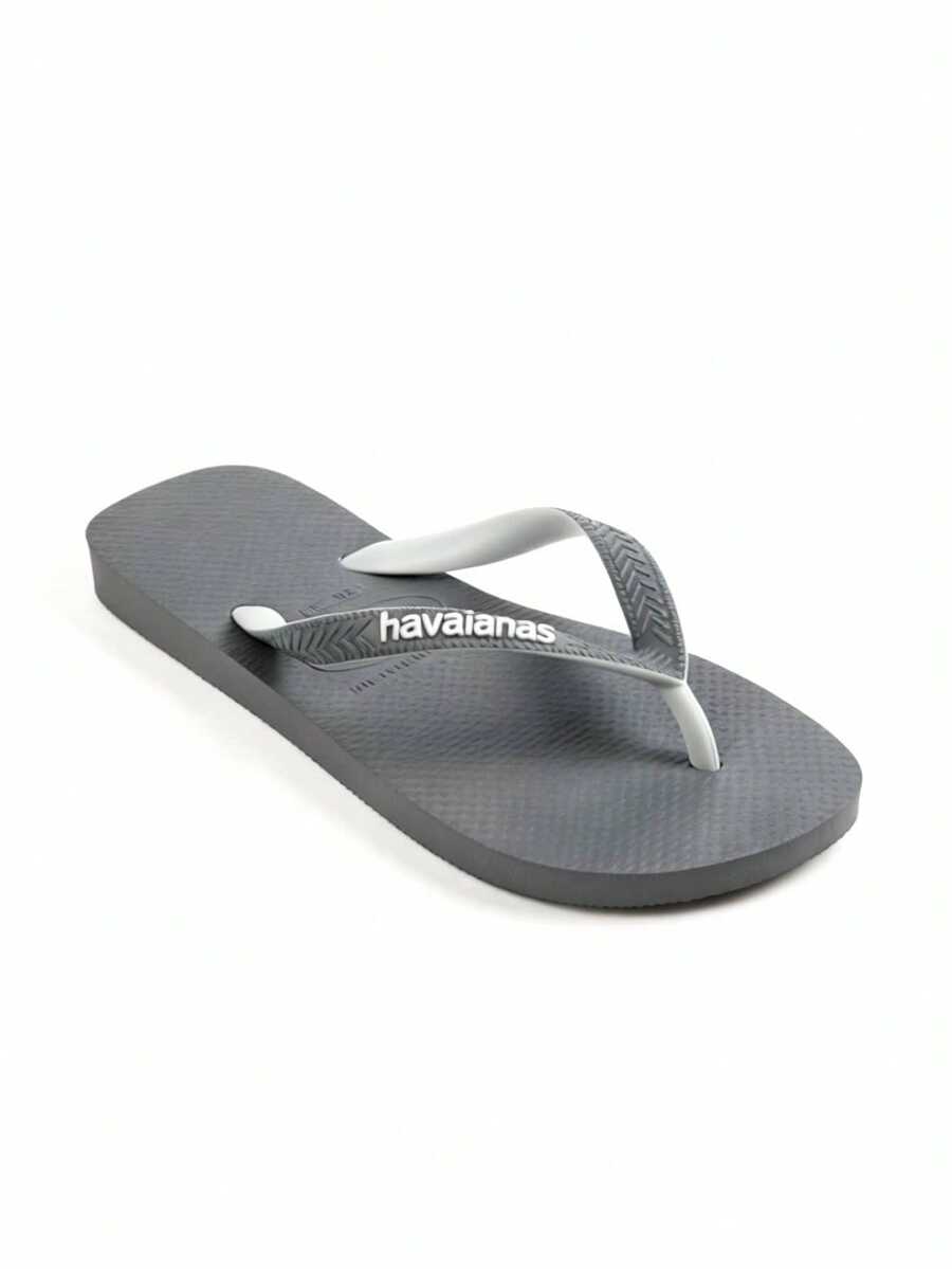 Havaianas 女士休闲日常舒适平底人字拖凉鞋 - 灰色 - 查看 1
