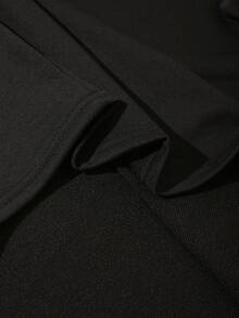 Vacaura 2pcs/Set Teenager's Stylish Crew Neck T-Shirt Top And Drawstring Waist Cargo Pants, Casual Sports Outfit