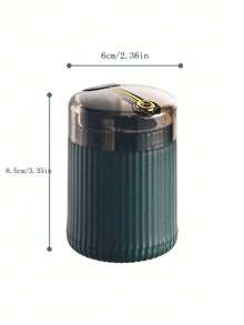 1/2支装易按压自动牙签盒 - 时尚耐用的塑料支架，高档按压式便携式牙签瓶，适用于厨房和餐厅装饰 - 彩色 - 查看 10