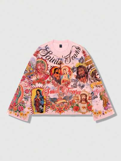 Street Life T-shirt à manches longues de mode de rue, hauts assortis pour couple