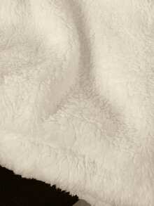 Resyla 畅销款，保暖、柔软、亲肤的仿羊羔毛连帽卫衣，秋冬季保暖时尚，适合日常工作通勤、约会穿着以及居家穿着，秋冬季保暖佳品。 - 白色 - 查看 6