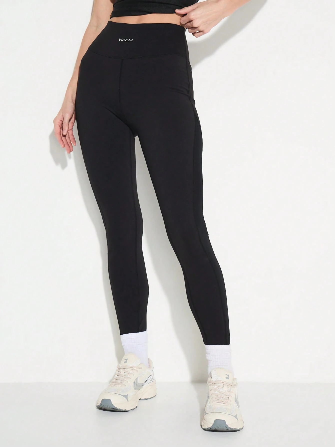 KIZN High Waisted Mesh Panel Leggings