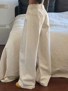 DAZY Women's Regular Mid-Rise Casual Straight Leg Jeans Y2k