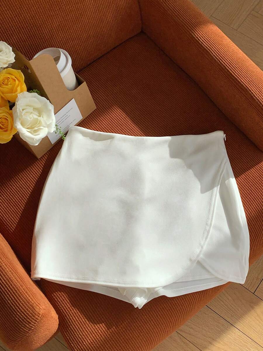 Comfortcana Váy liền thân quấn viền cho nữ cho mùa hè - trắng - Xem 1