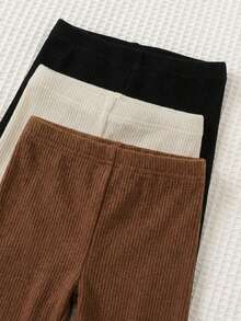 Cozy Pixies Quần legging gân đa năng thường ngày cho trẻ sơ sinh - Nhiều màu - Xem 10