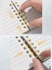 1pc Macaron B5 Loose-Leaf Notebook, Removable Coil, Comfortable To Use, High School Student A4 Stylish Notepad - Multicolor - View 11