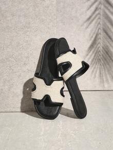 SHUZIA Women's Minimalist Daily Flat Sandals With Toe Loop Mother's Day Present For Christmas