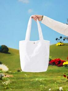 Teletubbies X ROMWE Blue Academy Adventure Fantasy Shoulder Bag - White - View 4