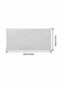 1pc 60cm/90cm Solid Color Double-Sided Leather Mouse Pad Notebook Office Desk Mat Waterproof Leather Easy-To-Clean Keyboard Pad Mouse Pad - Beige - View 4