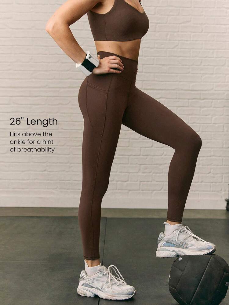 26" Powersculpt Training Leggings Medium Impact Training Workout Quick Dry Moisture Wicking Cool Feeling Gym