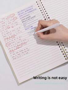 1pc Macaron B5 Loose-Leaf Notebook, Removable Coil, Comfortable To Use, High School Student A4 Stylish Notepad - Multicolor - View 4