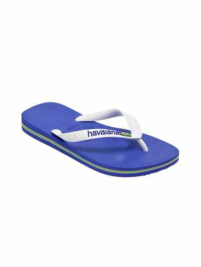 Havaianas Brasil Logo Unisex Flip Flops Marine Blue 4110850-2711