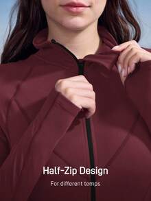 In My Nature Women's Outdoor Jumpsuit & Pants, High Elasticity, Skin-Friendly, Thermal Lined, Suitable For Camping, Hiking, Sports, And Commuting - Burgundy - View 7