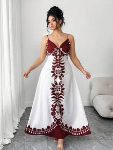 Elenzga Váy nữ mới, cỡ lớn, thanh lịch - Nhiều màu - Xem 3