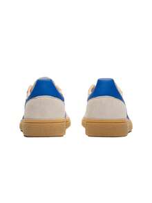 Adidas Giày thể thao unisex chuyên dụng cho bóng ném, màu trắng kem/xanh dương/màu cát ấm JS3865 - Trắng kem / Xanh lam / Màu cát ấm - Xem 4