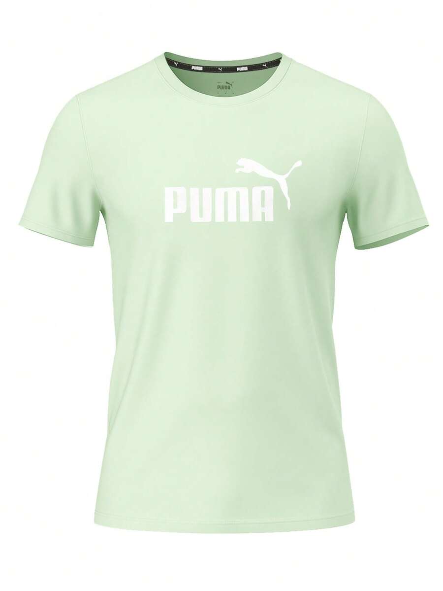 Puma Essentials Men T-Shirt Green - Green - View 1