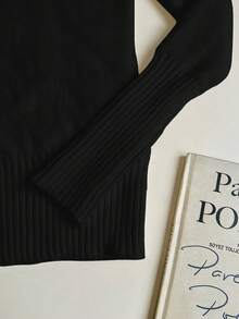 Franclia European And American Autumn/Winter Fashionable All-Match High Neck Thickened Seamless Fitted Thermal Knit Undershirt Knit Pullover Fall Outfit